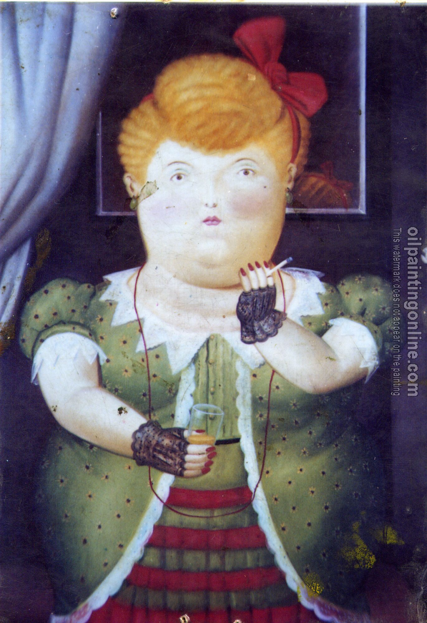 Botero, Fernando - Abstract oil painting.